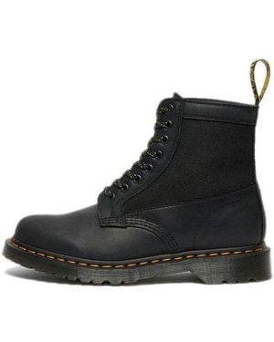 Dr. Martens 1460 Panel Leather Lace Boots - Black