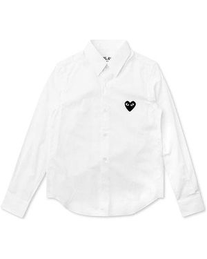 COMME DES GARÇONS PLAY Emblem Button Down - White