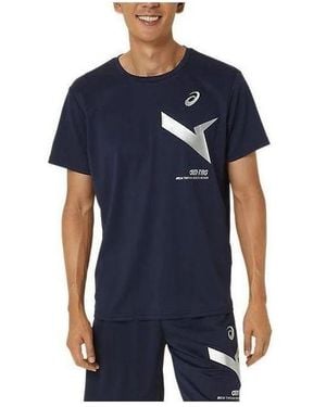 Asics A-I- Dry Short Sleeve T-Shirt 'Midnight' - Blue