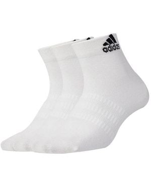 adidas Breathable Stripe Sports Mid Tops Basketball Socks Couple Style - White