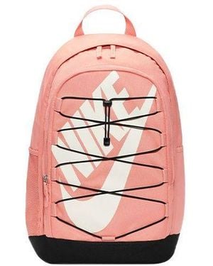 Nike Hayward Logo Straps Large Capacity Colourblock Backpack One Size - Pink