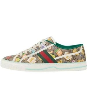 Gucci Tennis 1977 X Pikarar 'Gg Animal Print' - Brown