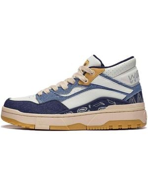Li-ning Wave Mid Classic Skate Shoes - Blue