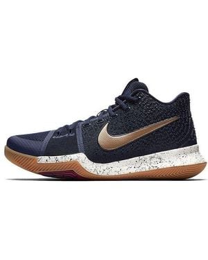 kyrie 3 navy gold
