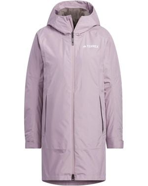 adidas (Wmns) Terrex 3-In-1 Rain.Rdy Super Inner Jacket - Purple
