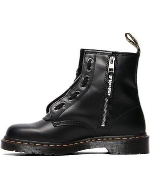 Dr. Martens Mastermind World X 1460 Leather Boots Skull' - Black