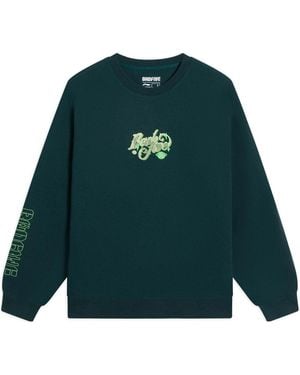 Li-ning Badfive Graphic Sweatshirt 'Dark' - Green
