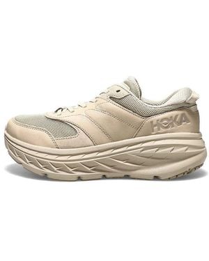 Hoka One One Bondi L 'Oxford Tan' - White