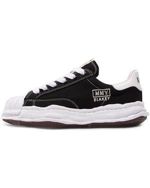 Maison Mihara Yasuhiro Blakey Og Sole Canvas Low-Top Trainer - Black