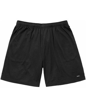 Supreme Small Box Baggy Mesh Shorts - Black