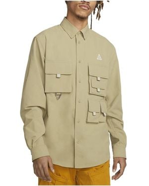 Nike Acg Dri-Fit Uv Devastation Trail Top - Metallic