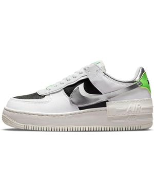 Nike (Wmns) Air Force 1 Shadow Metallic' - White