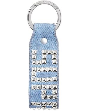 Supreme X Hollywood Trading Company Studded Keychain - Blue