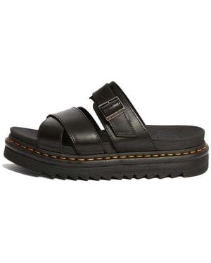 Dr. Martens Dr.Martens Ryker Leather Slide Buckle Sandals '' - Black