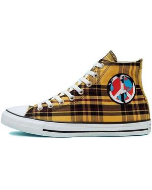 Converse Chuck Taylor All Star High 'Plaid Pack - Yellow