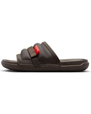 Nike Super Play Slides 'Dark Chocolate' - Brown