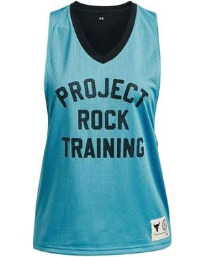 Under Armour (Wmns) Project Rock Penny Mesh Reversible Tank - Blue