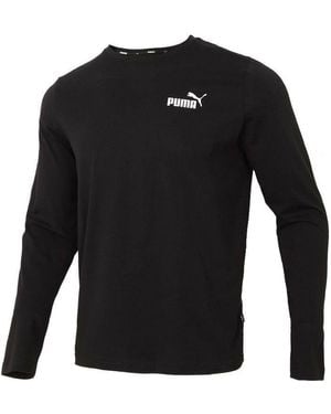 PUMA Essentials Long Sleeve T-Shirt - Black