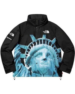 Supreme Fw19 Week 10 X The North Face Statue Of Liberty Mountain Jacket - Blue