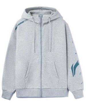 Li-ning Graphic Hooded Jacket - Blue