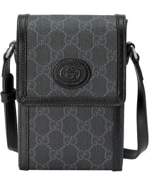 Gucci Gg Supreme Mini Shoulder Bag - Grey