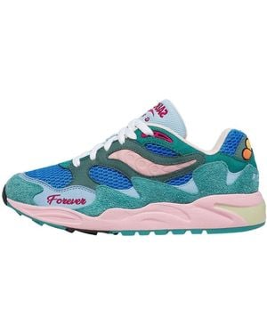Saucony X Jae Tips Grid Shadow 2 'What's The Occasion? Wear To A Date' - Blue