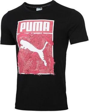 PUMA Printing Large Logo Short Sleeve - Black