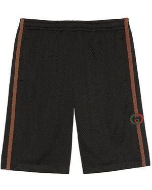 Gucci Side Mesh Shorts - Black