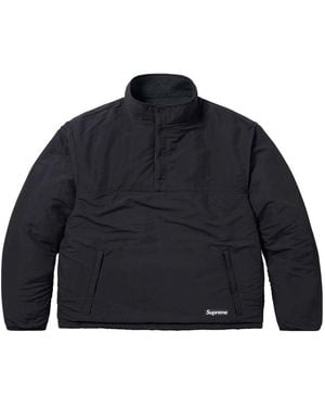 Supreme X Polartec Shearling Reversible Pullover - Blue