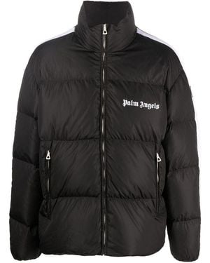 Palm Angels Fw22 Classic Track Down Jacket - Black