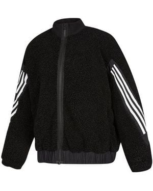 adidas (Wmns) Contrasting Colors Stripe Jacket - Black