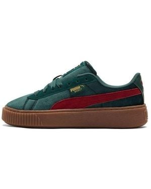 PUMA (Wmns) Platform Velvet Trainers - Blue