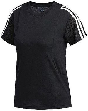 adidas (Wmns) Training Round Neck Pullover Short Sleeve - Black