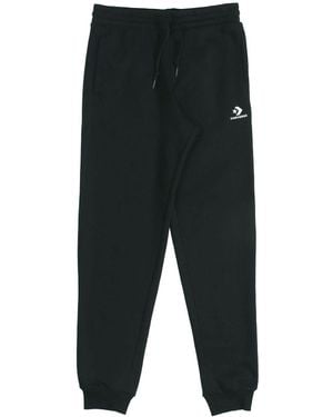 Converse Go To Star Chevron Standard-Fit Fleece Joggers - Black