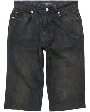 Balenciaga Denim Shorts - Grey