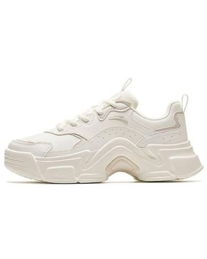 Anta (Wmns) Platform Leather 'Ivory' - White