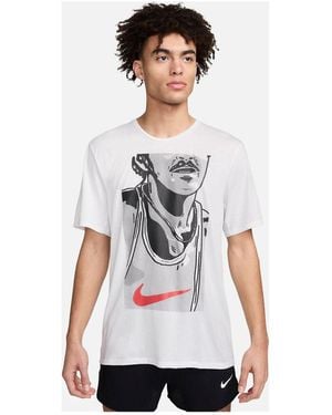 Nike Dri-Fit Rise 365 T-Shirt - White