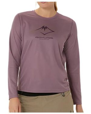 Asics (Wmns) Fujitral Logo Long Sleeves T-Shirt 'Dusty Mauve' - Purple