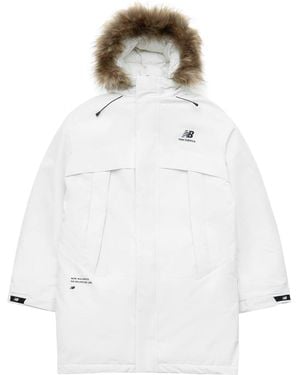 New Balance Long Puff Down Jacket - White
