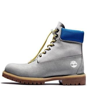 Timberland Premium 6 Inch Waterproof Boots With Collar' - Blue