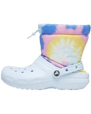 Crocs™ Classic Lined Neo Puff Boots 'Tie Dye Mineral' - Blue