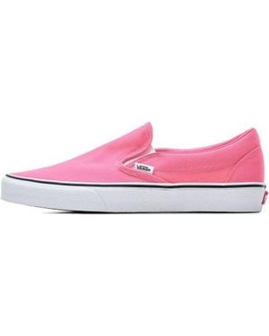 Vans Slip-On Minimalistic Cosy Low Tops Casual Skateboarding Shoes - Pink