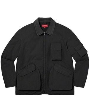 Supreme Cotton Utility Jacket - Black
