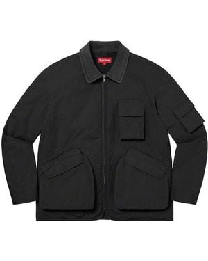 Supreme Cotton Utility Jacket - Black