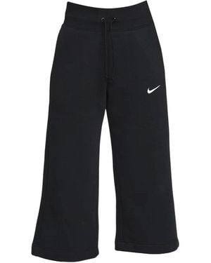 Nike (Wmns) Phoenix Fleece High-Waisted Cropped Joggers - Black