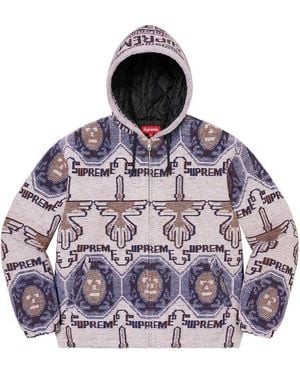 Supreme Woven Hooded Jacket - Purple