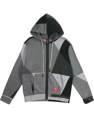 Nike Kyrie Irving Colourblock Zipper Hooded Jacket - Grey