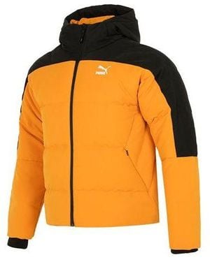 PUMA Colourblock Padded Down Jacket - Orange