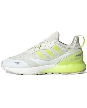 adidas Zx 2K Boost 2.0 Semi Solar Slime' - White