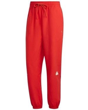 adidas Woven Tracksuit Bottoms - Red